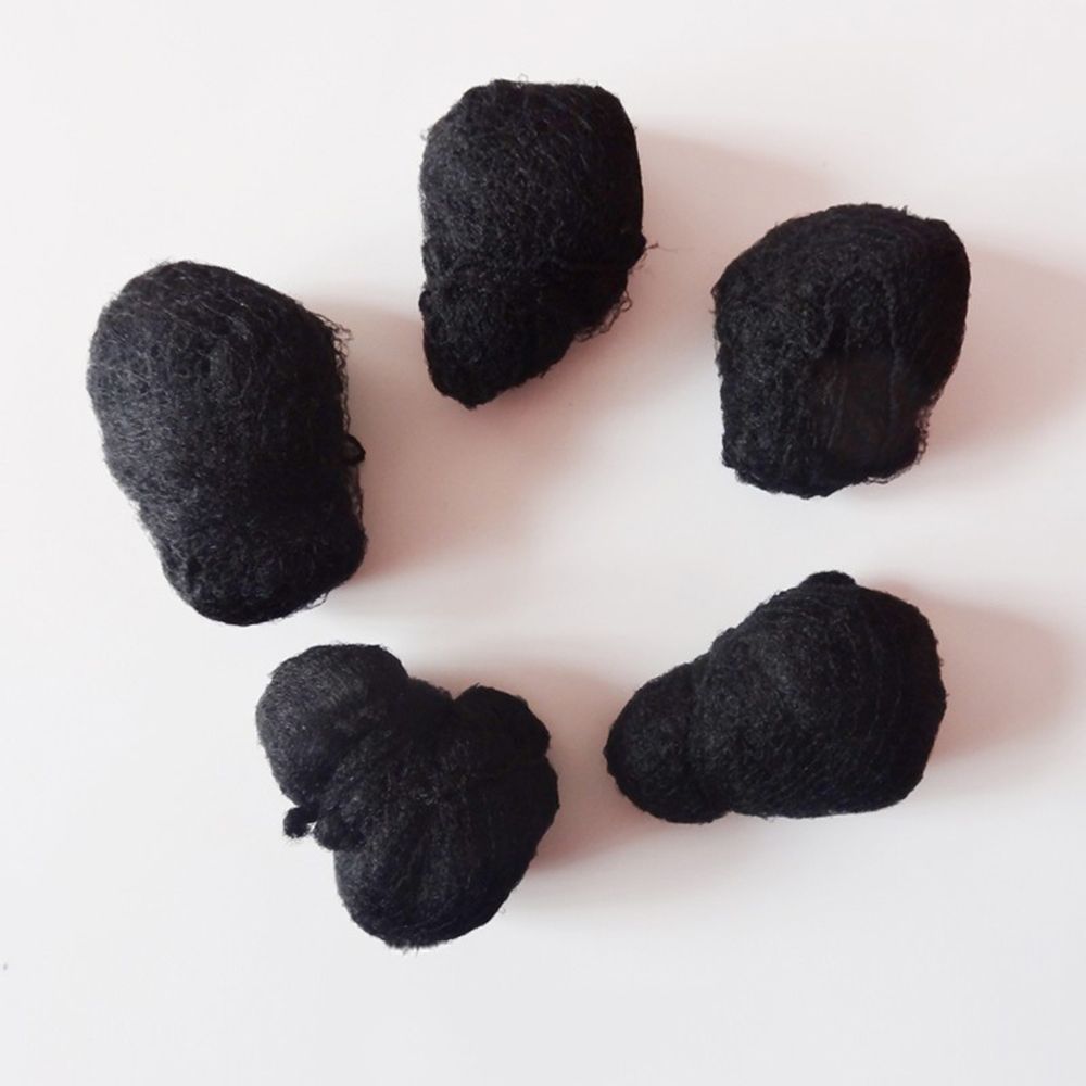 Malla de nailon desechable para pelucas, malla Invisible para el pelo, herramienta de peinado para moño, 5mm, 20 pulgadas, 20 piezas: Black