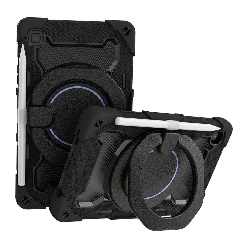 Kids Case for Samsung Galaxy Tab A7 Lite Case 8.7 Inch SM-T220 T225 Tablet Protective Cover with 360 Rotation Handheld Funda: black