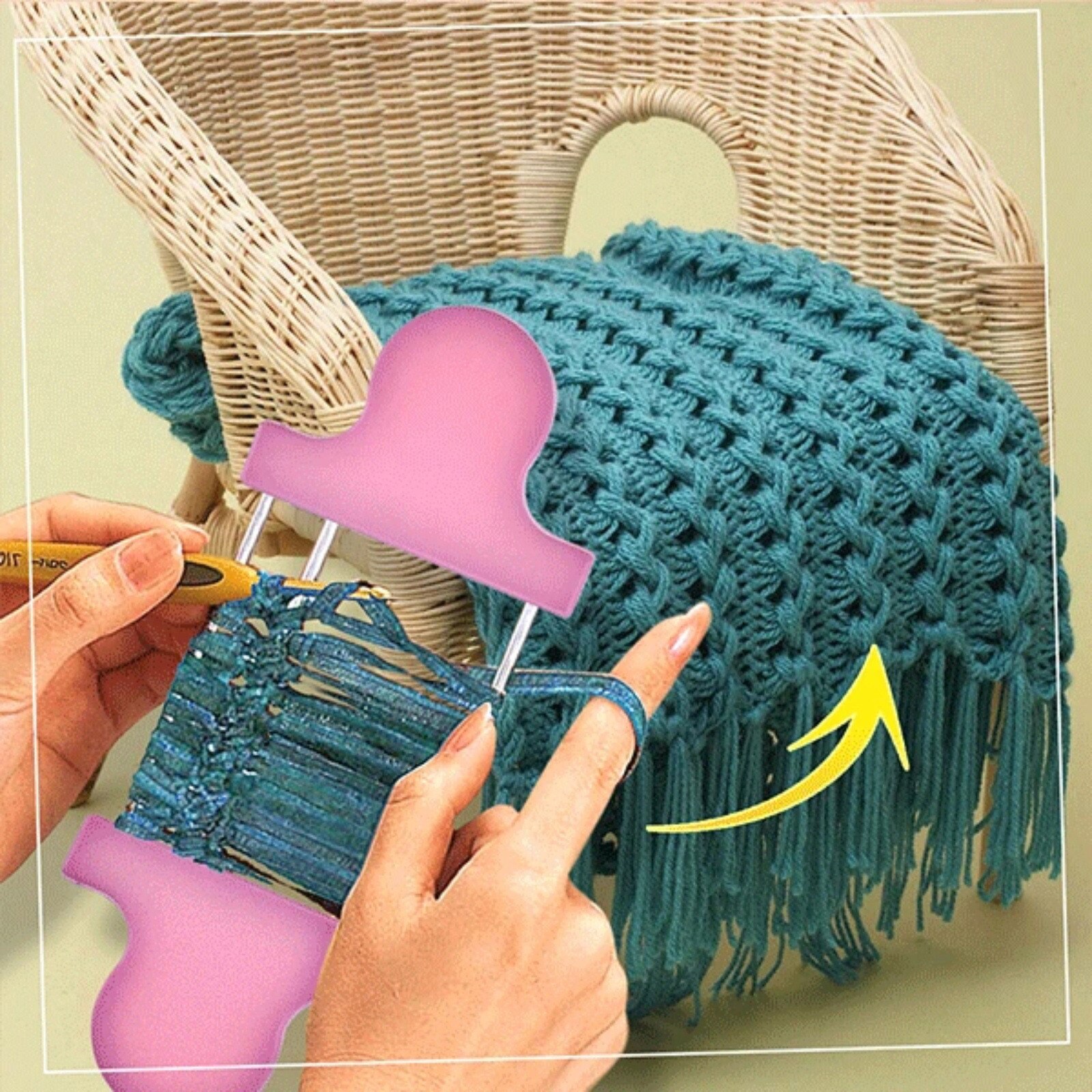 Handmade Diy Wool Knitting Tool Flower Wool Sweater Needle Knitting Tool