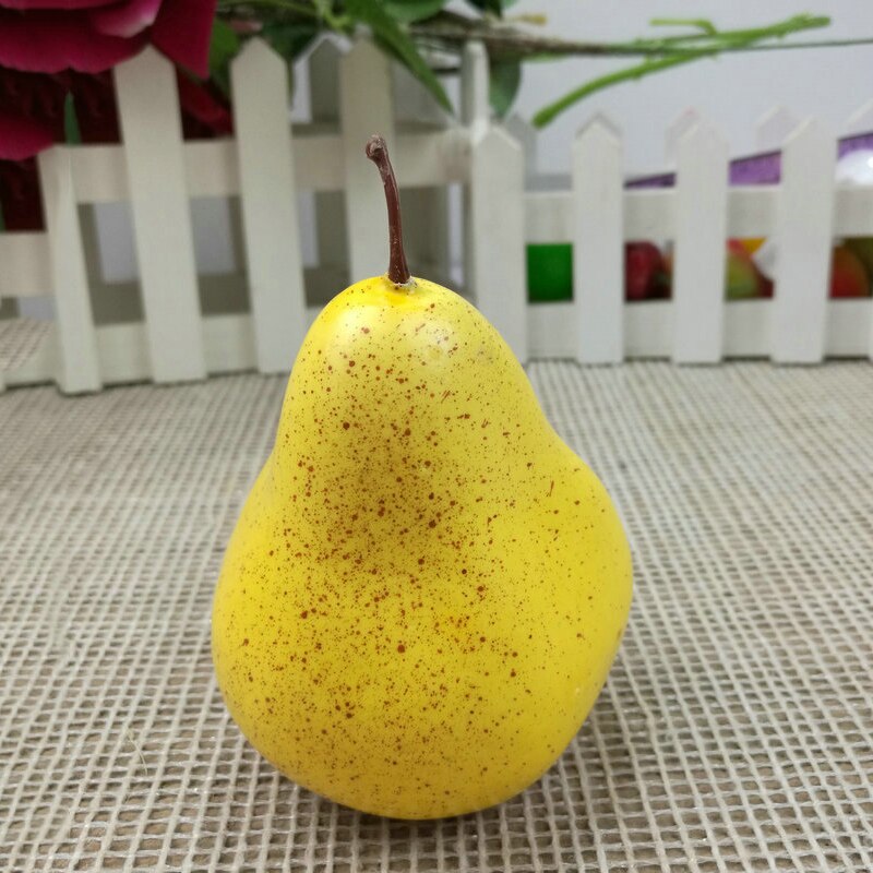 Verscheidenheid Kunstmatige Vruchten Plastic Nep Fruit Keuken Tafel Diy Home Decoratie Apple, Oranje, Perzik, Geel Peer, persimmon: 4