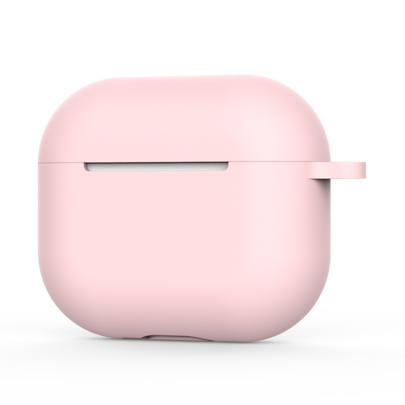 Soft Silicone Case For Apple AirPods 3 Case headphone accessories wireless Bluetooth headset cover with hook hole for airpods 3: MULTICOLOR