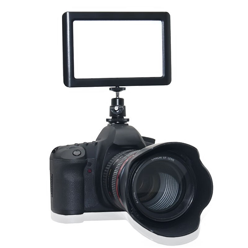 Jintu Mini Pad 3200 K-5600 K Kleurtemperatuur 192 Led Video Light Voor Canon Nikon Sony Dslr Camera dv Camcorder + Ball Head