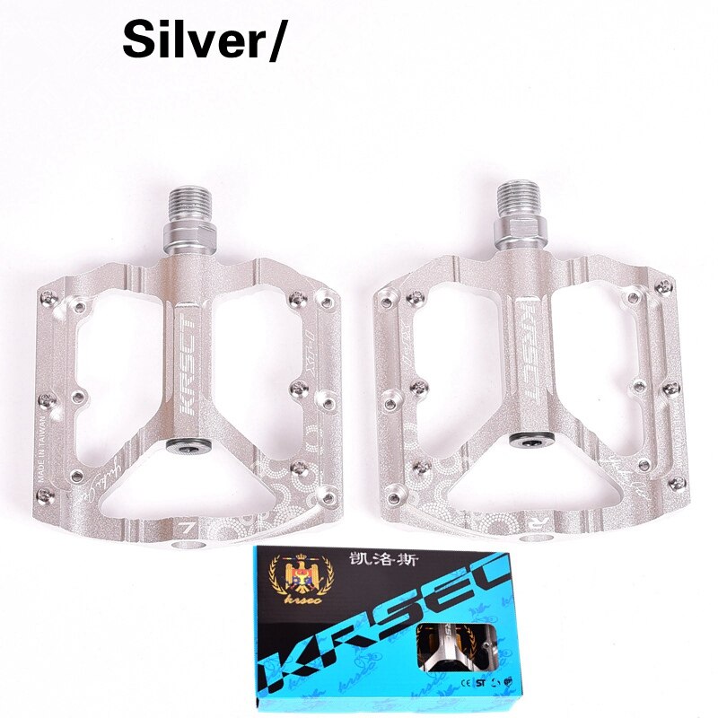 KRSEC XT-1 Mtb bicycle pedals aluminum alloy 6061 CNC seal lubrication Palin bearing road bike pedal bicycle accessorieori: XT-1 sliver