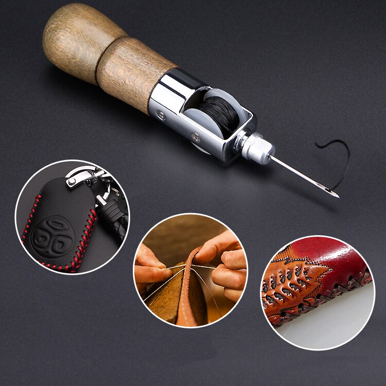 Zestaw narzędzi robić szycia ręcznego dla początkujących skóra rękodzieło maszyna robić szycia diy zestawy robić szycia skóra rękodzieło szwy