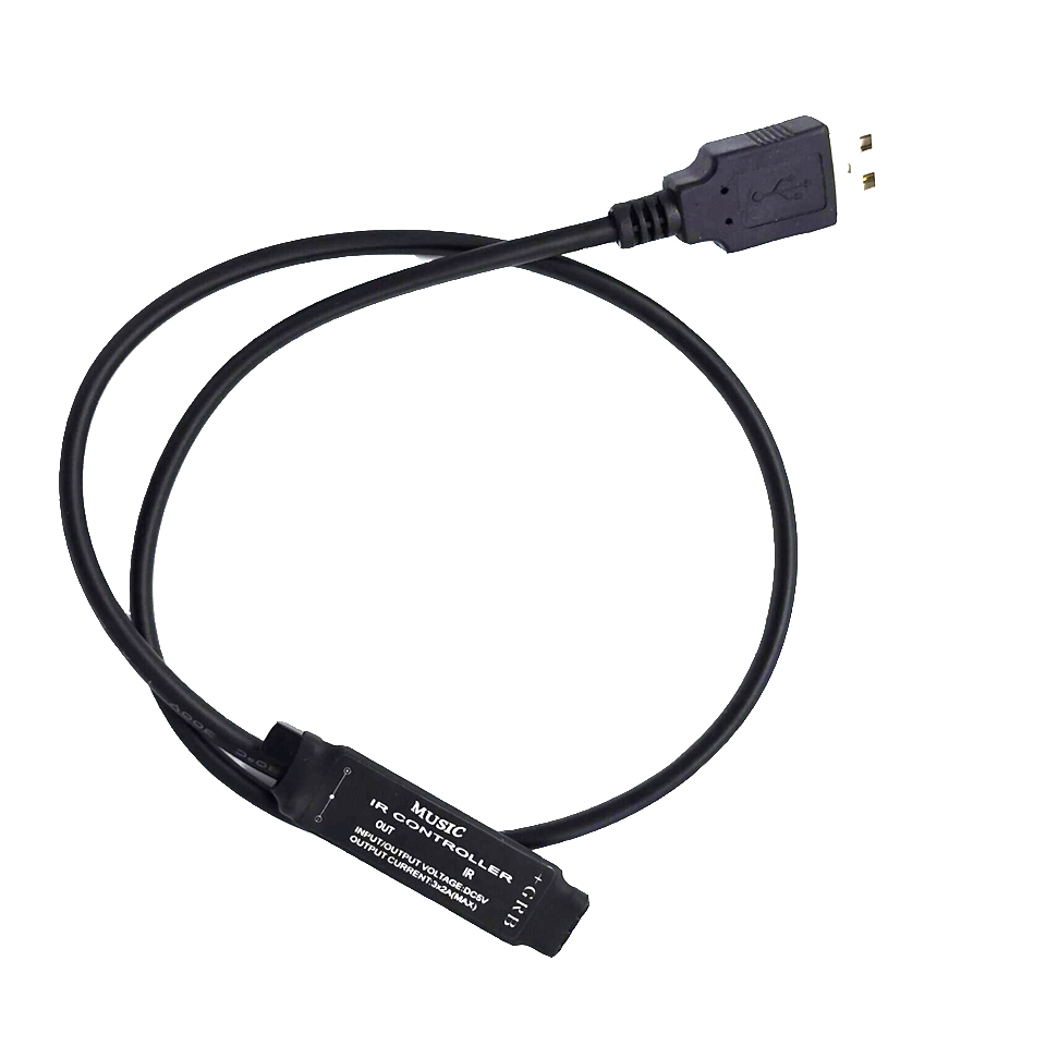 Led Controller 20Keys Ir Remote Sound Actived Rgb Led Music Controller Voor 3528 5050 Rgb Led Strip Verlichting Zwart