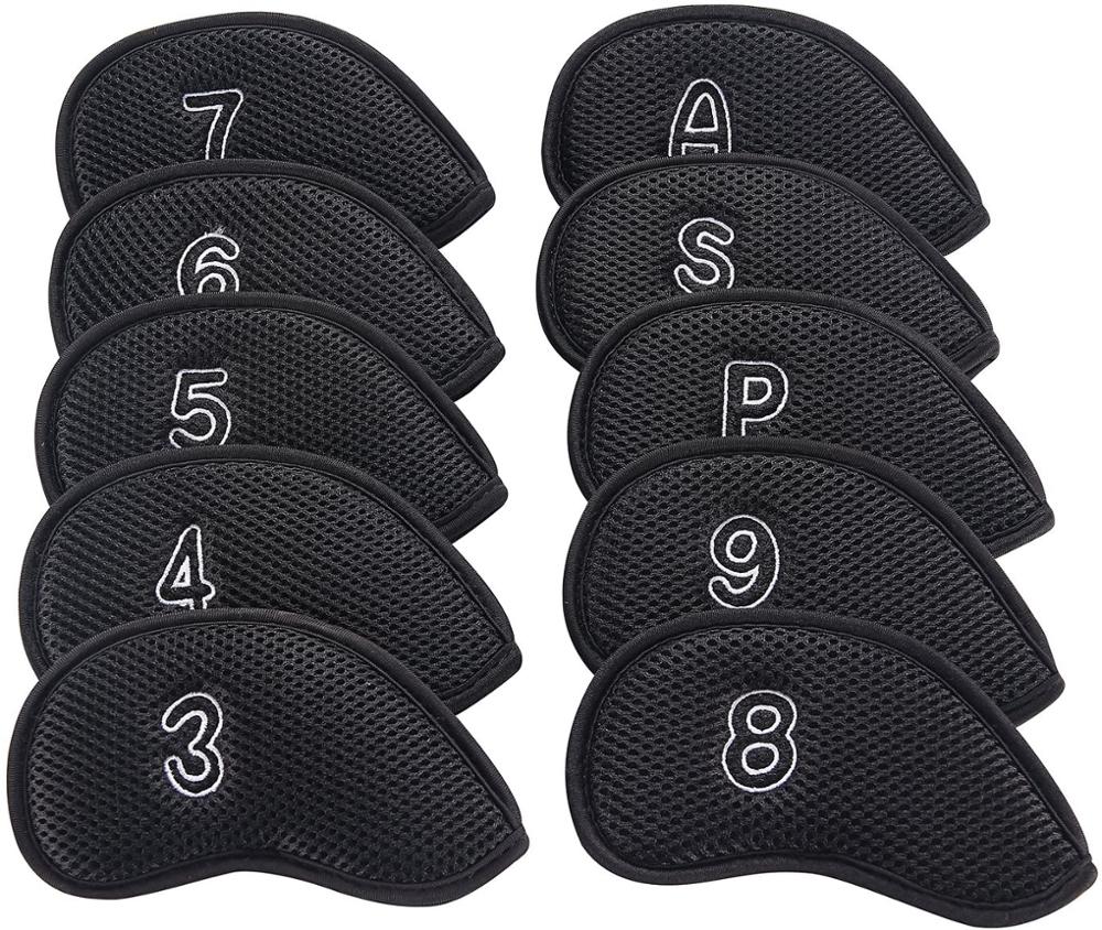 Golf Club Cover Golf Club Covers Headcovers Set Golf Club Cover Hybrid Golf Iron Club Cover Golf Club Iron Cover headcover 10Pcs