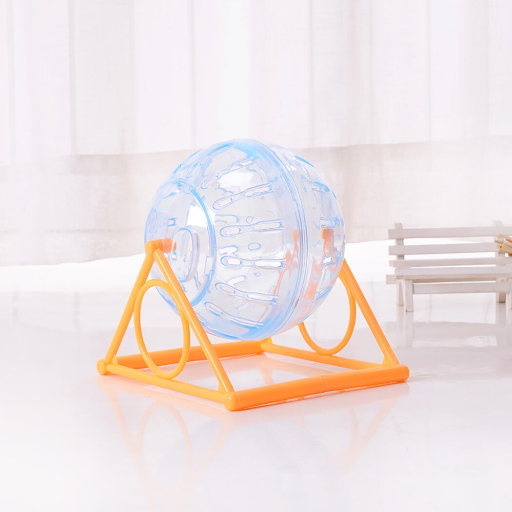 1Pc Hamster Bal Speelgoed Plastic Stille Hamster Running Bal Dier Oefening Bal Met Stand Dierbenodigdheden Huisdier Accessoires