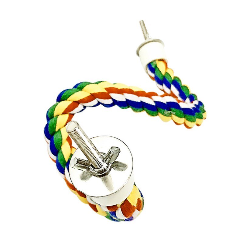 Agapornis-soga para cotorra de pájaro interactivo, accesorios de jaula, juguetes para loro, perca cómoda, Bungee Bird, juguetes de algodón