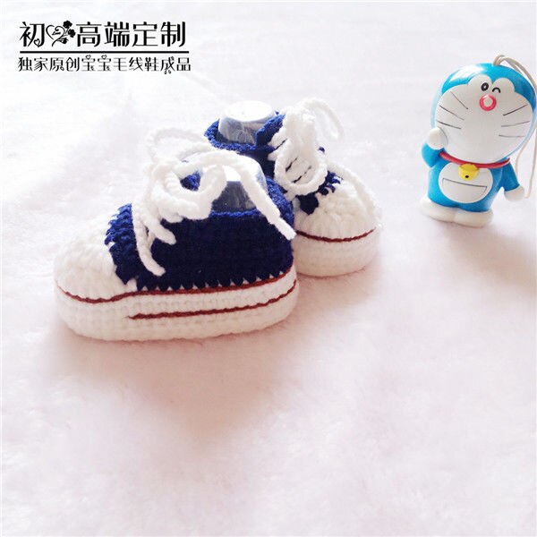 QYFLYXUEBaby zapatos de bebé de punto Neonatal, zapatos de correa de jardín, zapatos de bebé de hilo de algodón de alta ayuda