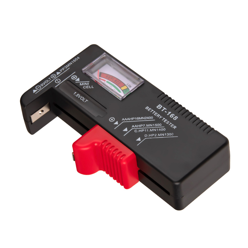 Digital Battery Capacitance Diagnostic Tool Battery Tester LCD Display Check AAA AA Button Cell Universal Tester BT-168D: Pointer Type