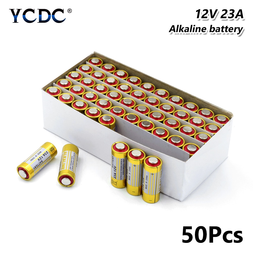 50Pcs 12V 23A Alkaline Batterijen Langdurige Power 23AE 23GA A23 E23A EL12 3LR50 V23GA MN21 GP23A GP23AE Alkaline Batterij