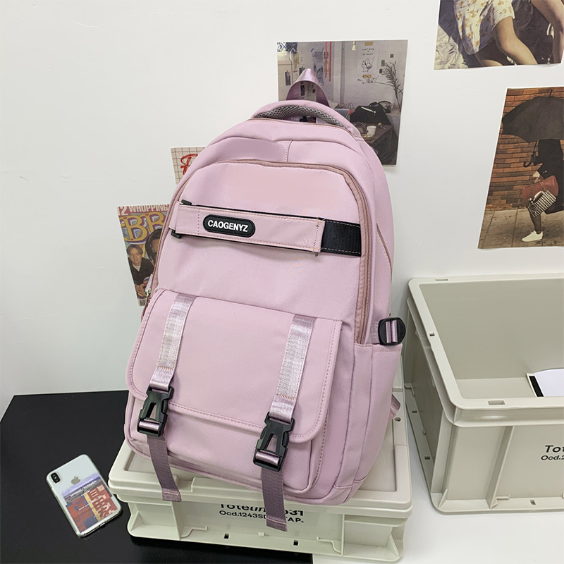 Schwarzer unisex-rucksack aus wasserdichtem nylon mit großem fassungsvermögen #39 ideal als reiserucksack für damen, laptoptasche für #39 oder schulrucksack für #39 .: Lila