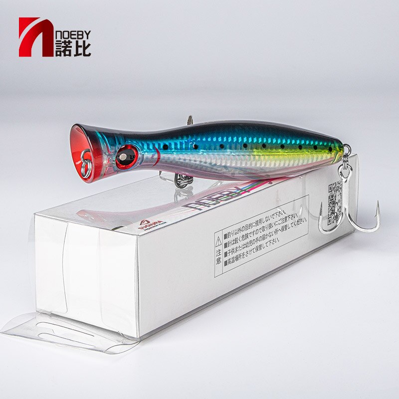 Señuelos de pesca Noeby Popper, 12cm, 43g, 16cm, 78g, 20cm, 150g, Wobbler flotante de agua salada, cebo duro Artificial para señuelo de pesca GT