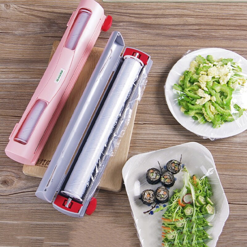 Eten Wrap Dispenser/Snijder, Keuken Tool Folie Vershoudfolie Wrap Disp