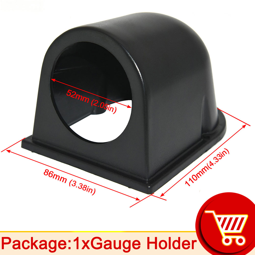 2inch 52MM Digital 20 LED tachometer Boost bar psi Vacuum Water temp Oil temp press Voltmeter Air/fuel ratio EGT temp RPM Gauge: Gauge Holder