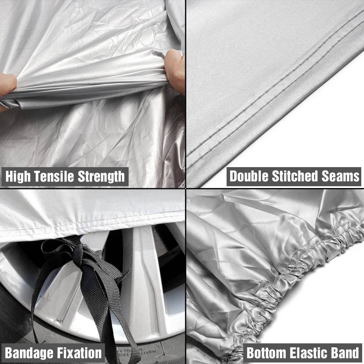 Car-Covers Protector Full Body Covers Reflective Strip Outdoor Waterproof on Car Cover Universal For Sedan SUV Auto Accessories