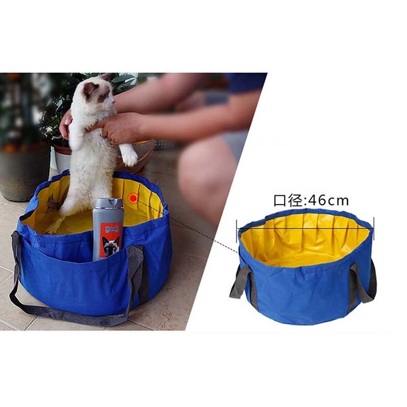 Foldable Pet Swimming Pool Portable Dogs Cats Bathing Tub Collapsible Pet Pool Bathing Tub PVC Pool for Small Sized Dogs Pets