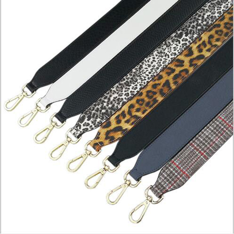 PU Leather handbag strap brand panelled snake leopard bag strap chic bag necessary women shoulder bag belts qn014