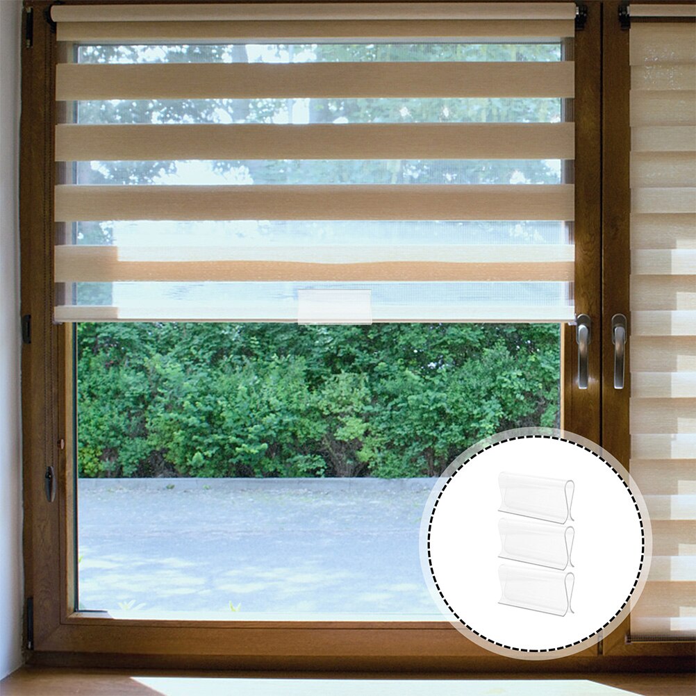 2pcs Plastic Roller Blind Pulls Rolling Curtain Fixing Grips Window Shade Pulls