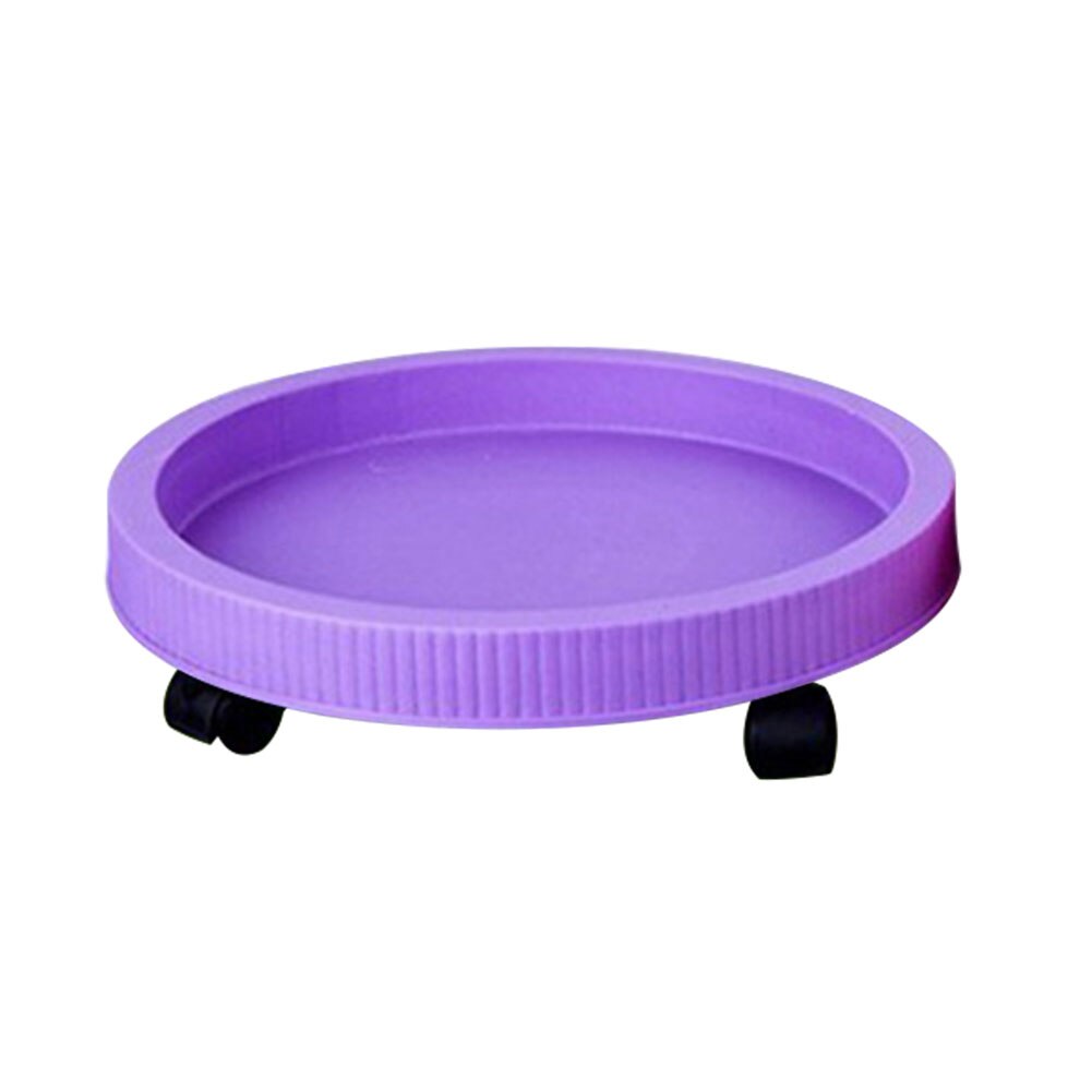 Plastikowa taca ogrodnicza sadzarka do kwiatów podstawa stojaka z/bez kół: Purple Mobile
