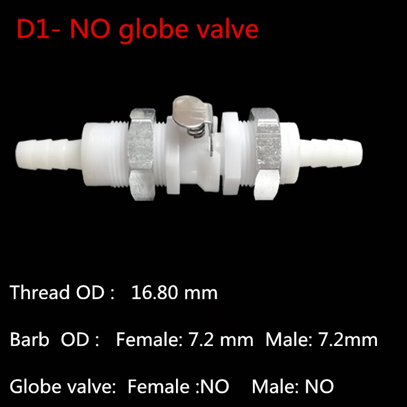 CPC Quick-Disconnect Hose Barb Quick Connector: 8