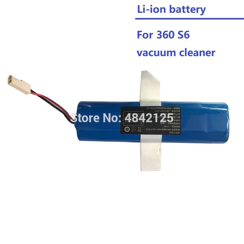 3200mAh Li-Ion Akku für 360 Roboter Staubsauger S6 Zubehör Ersatzteile Lade Batterie