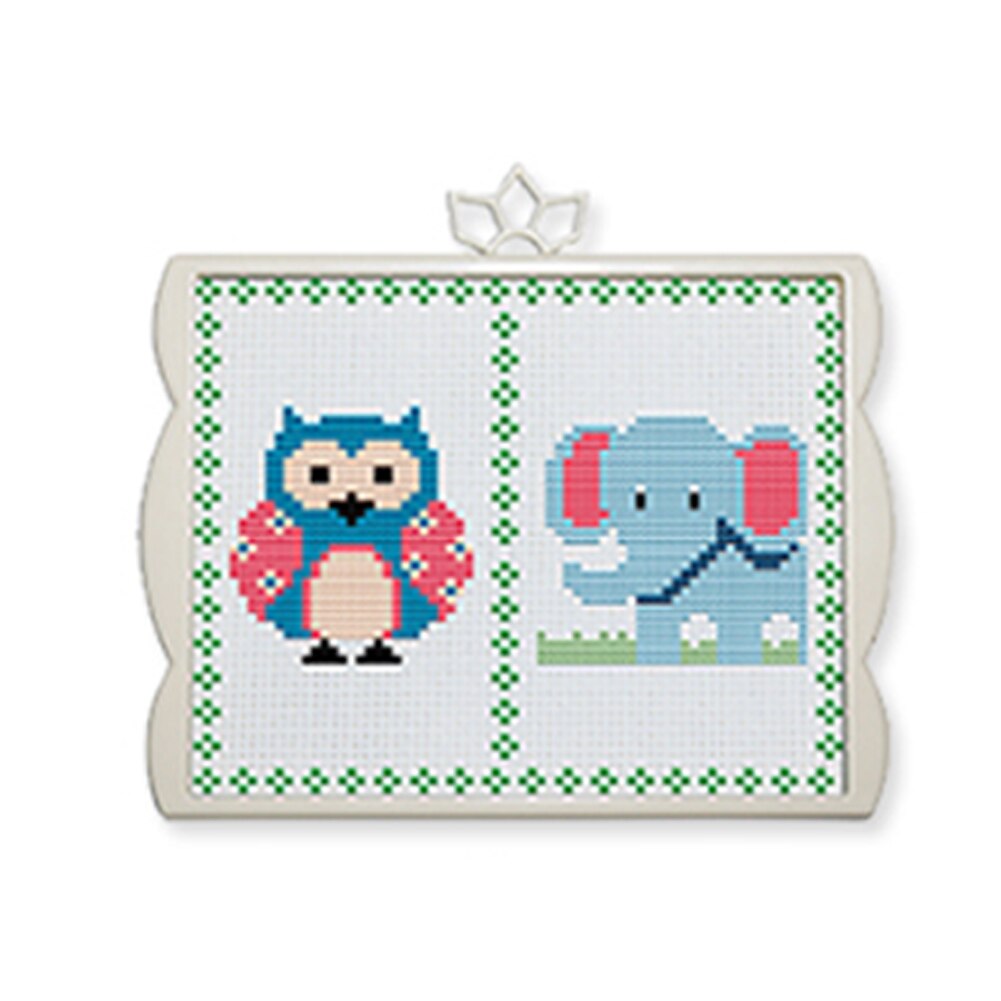 Crafts Hand Embroidery Needlework For Children Arts DIY Tool Home Stitching Beginners With Frame Kids Cross Stitch Kits Handmade