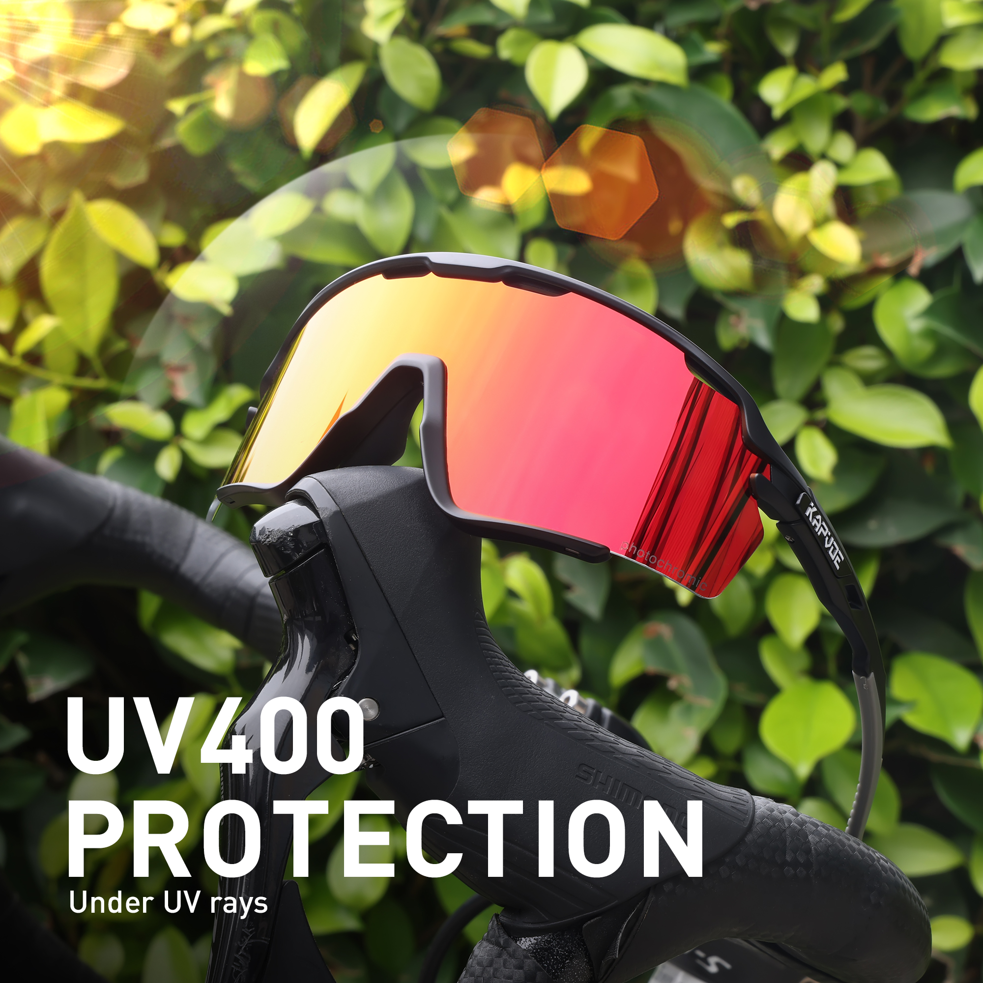 Kapvoe Meekleurende Fietsbril Sport Heren Zonnebril Voor Mannen Fiets Vrouw Outdoor UV400 Fietsbril Baseball