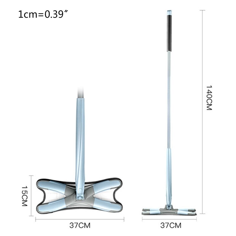 Mop met lange steel voor het reinigen van muren, 360° draaibare mop