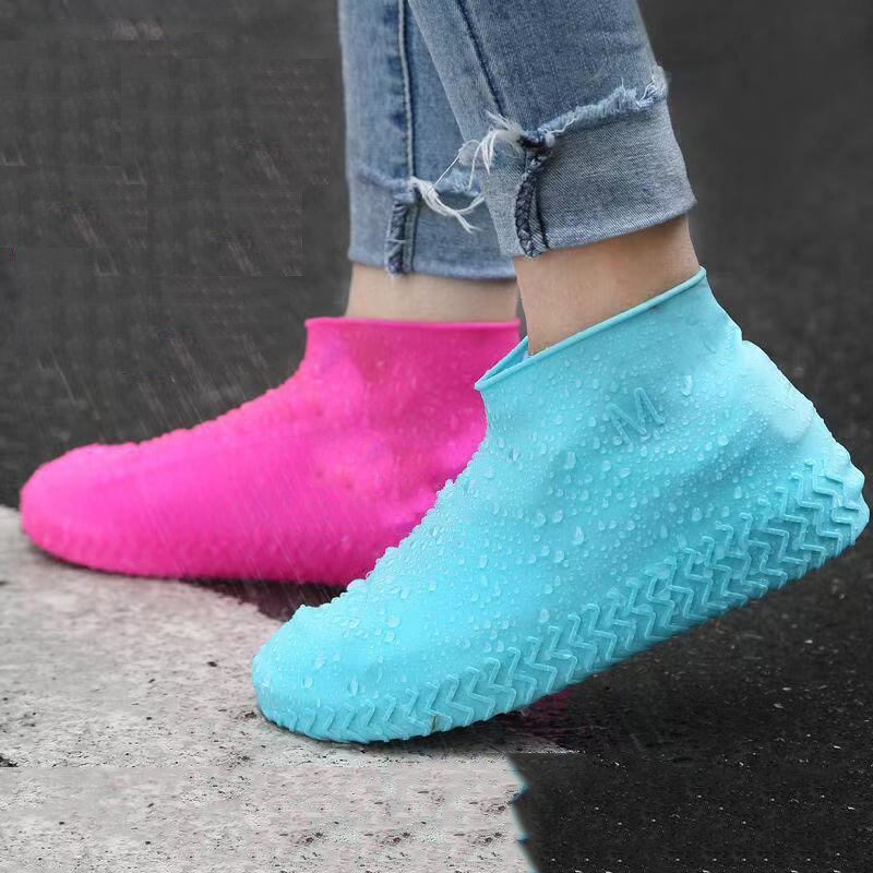 Couvre-chaussures imperméable en Silicone, bottes de pluie pour les jours de pluie, pour l'intérieur et l'extérieur, protection unisexe, accessoires de chaussures, directe