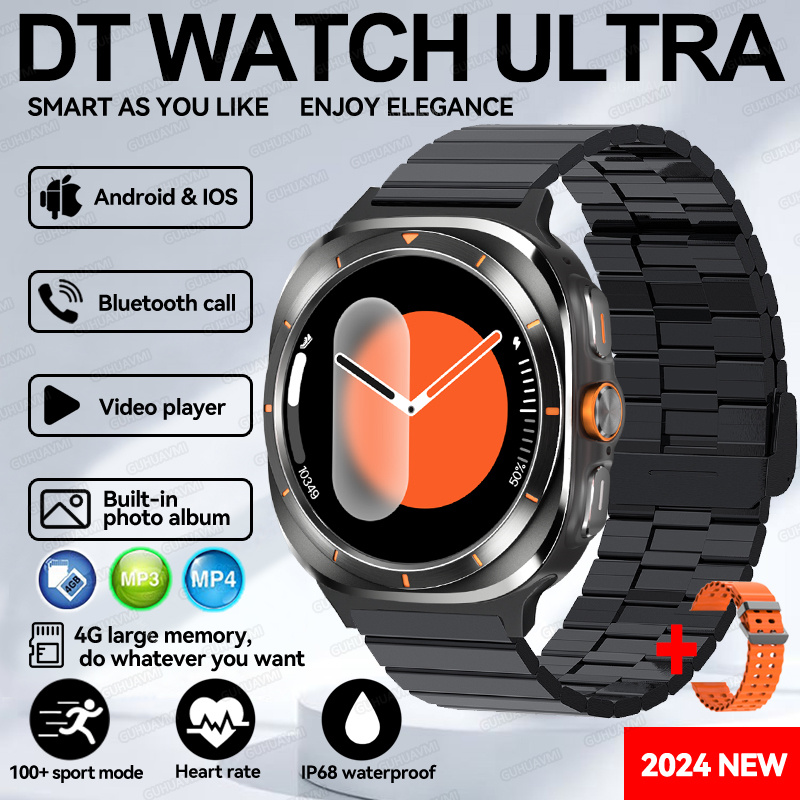Moda Nuovo DT Orologio 7 Ultra Smart Orologio da uomo NFC GPS Riproduzione video 3D Chiamata Bluetooth Sport Auricolari TWS impermeabili Modalità Orologio: Argento