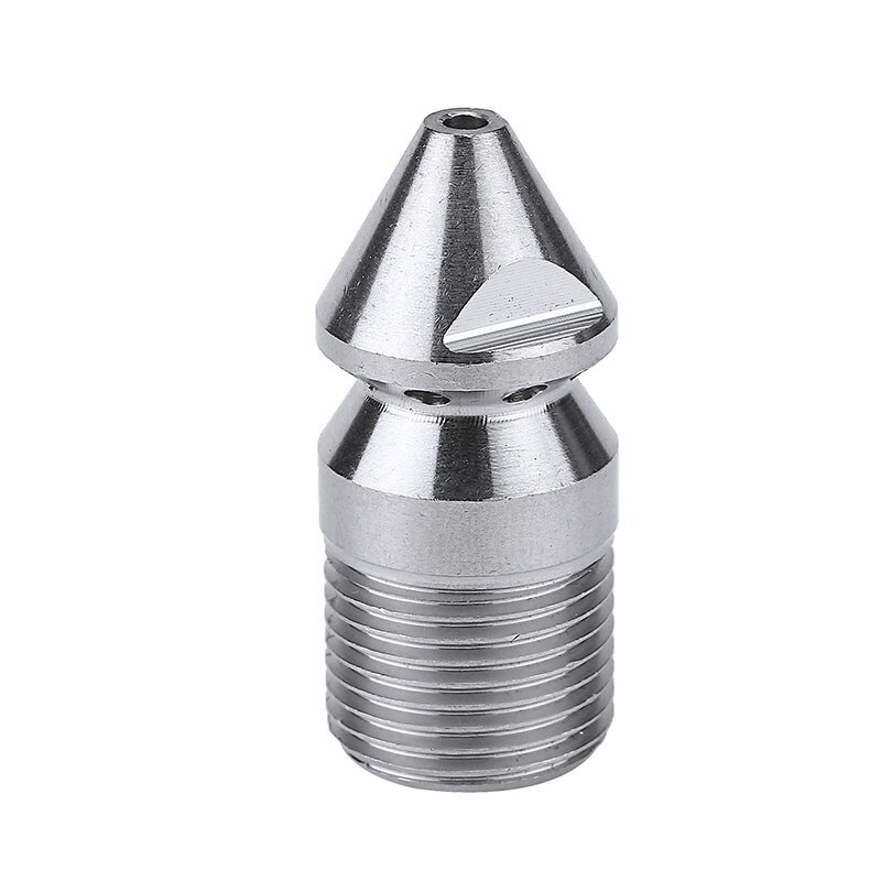 Høytrykksspyler dreneringsstempel kloakk roterende rensemunnstykke 9 jet 3/8 &quot; utvendig 4.5mm gjenger for rørmudre mayitr