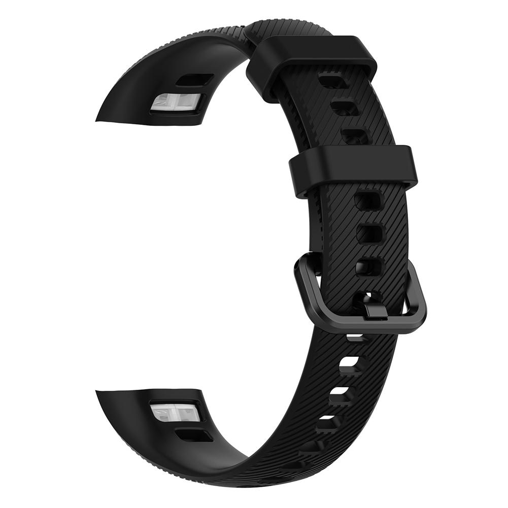 Rondaful Multi-Kleuren Band Voor Huawei Band4 Pro Silicone Pols Voor Band 4 Pro Strap Vervanging Polsband Horloge band: Black