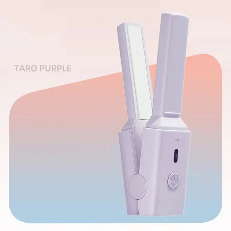 Lisseur à frange moelleux, anciers de cheveux raides, bouclage des cheveux, petite attelle électrique, , dortoir, tout neuf, 1PC: Bourgogne