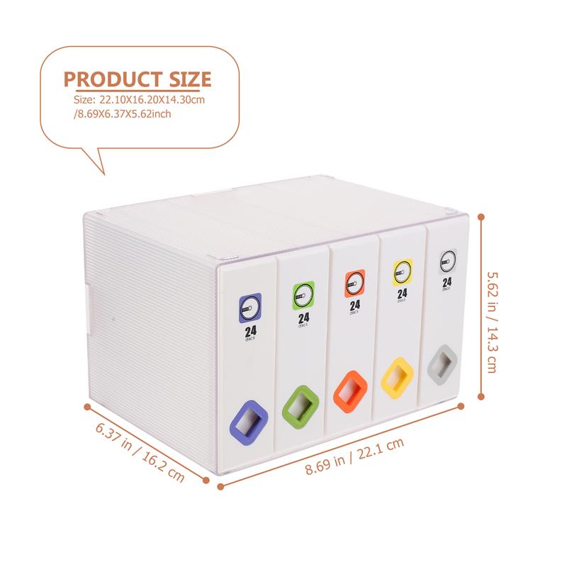 120 Capacity CD Storage Case Durable CD Storage Organizer Discs Storage Case