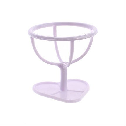 Soporte de exhibición de esponja con forma de huevo para maquillaje, estante de secado, almacenamiento de esponja, 1 unidad: Morado