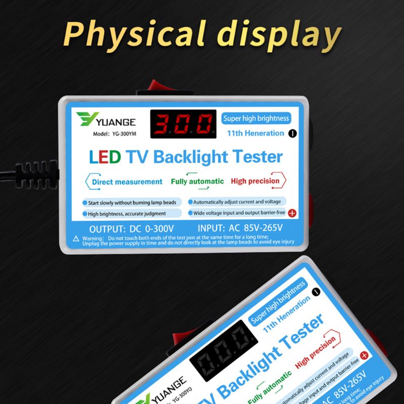 Testeur de rétro-éclairage TV LED, sortie 0-300V, perle de lampe, bandes d'affichage numérique LCD, Instrument de Test