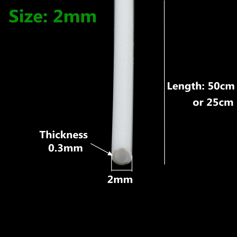 Tubo redondo ABS, tubo hueco de plástico de diámetro 2mm/3mm/4mm/5mm/6mm/8mm/10mm/12mm, Material de mesa de arena hecho a mano, modelo de construcción: Oro / 1"