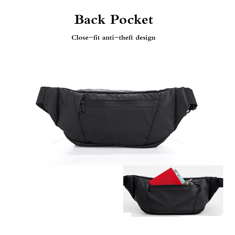 Waterproof Woman Waist Bag Fanny Pack Chest Pack Outdoor Crossbody Bag Large Capacity Unisex Belt Bags Hip Waist Packs