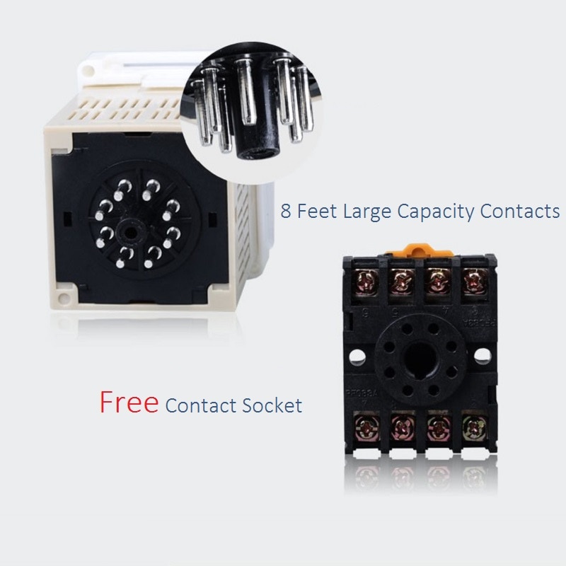 Industrial Timer Relay Digital Timer Switch AC DC Three Phase 12V 220V 380V Din Rail Mounting Relay for Factory Electric Cabinet