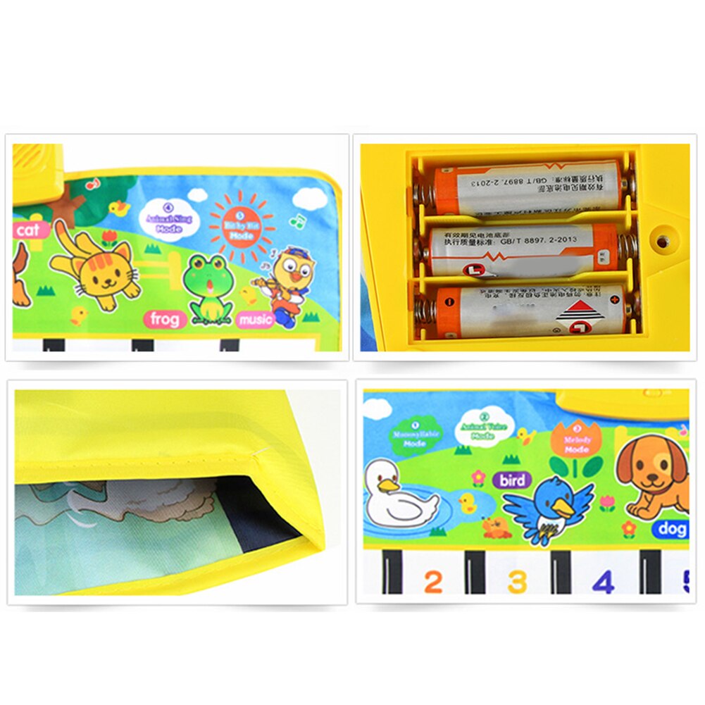 Baby Musical Mat Met Animal Voice Spelen Matten Touch Play Game Musical Tapijt Mat Vroege Educatief Speelgoed Voor Kids
