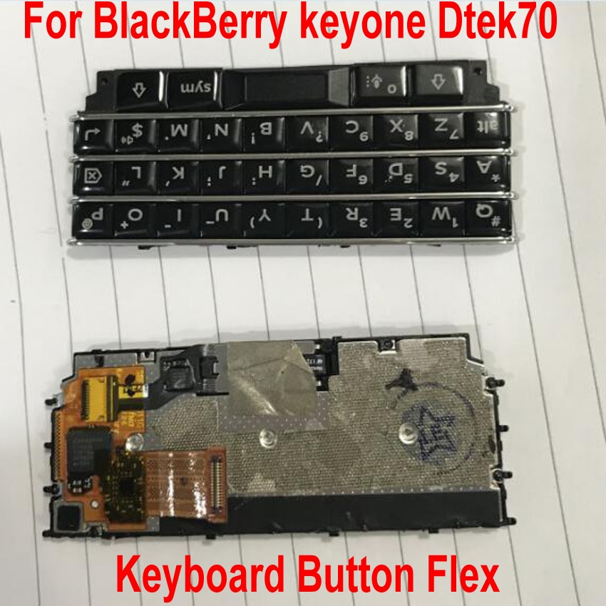100% bouton de clavier de travail d'origine avec câble flexible clavier pour BlackBerry DTEK70 Keyone Key One DTEK 70 pièces de téléphone