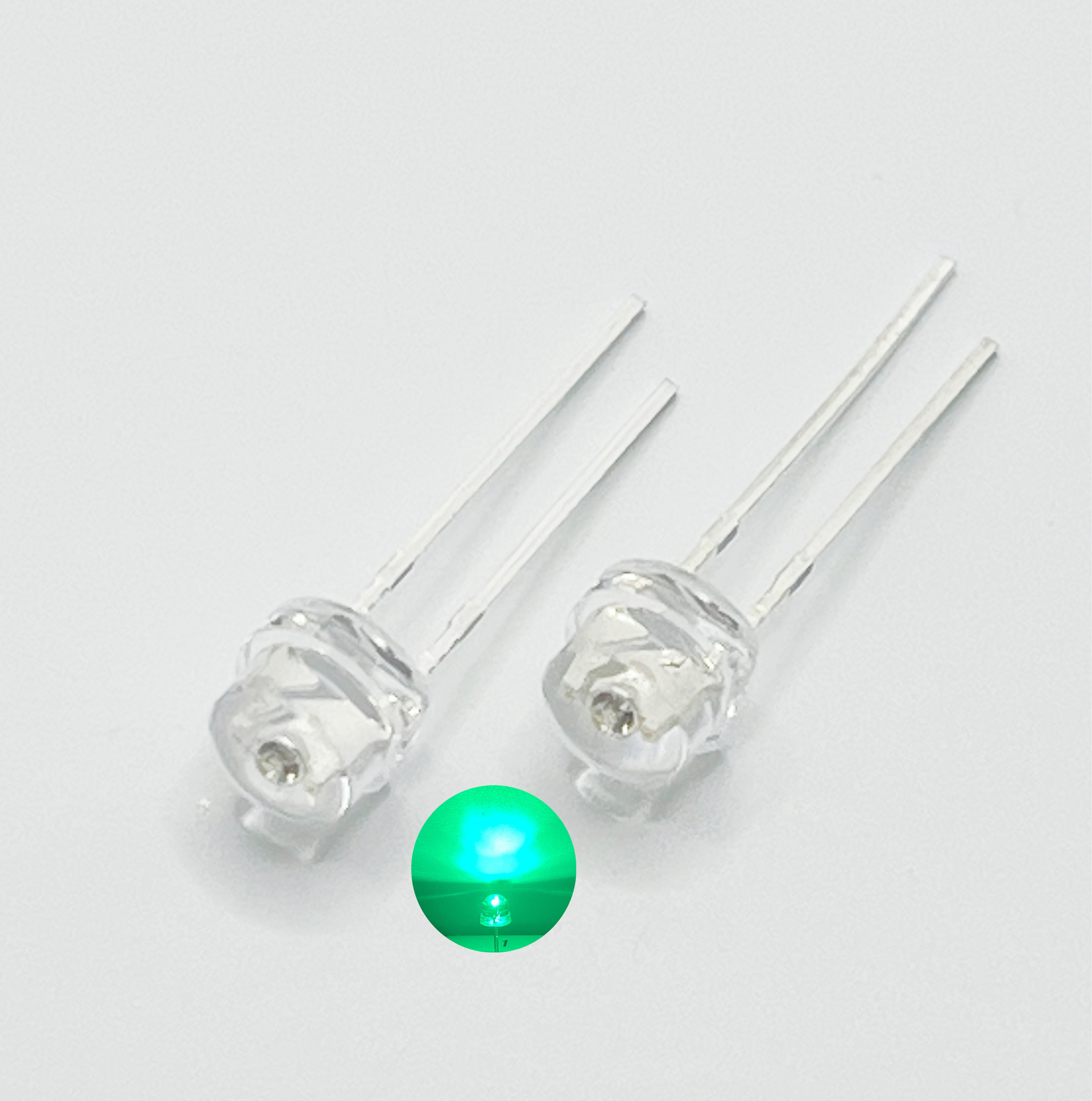 100pcs/lot 5MM white red yellow green purple straw hat lamp beads super bright LED Light-emitting diodes (leds) for DIY lights: Ivory