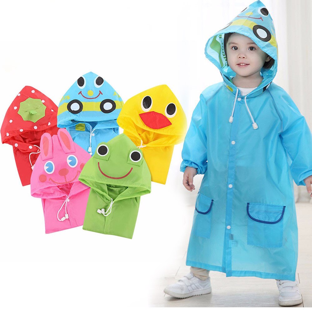 Chubasquero de dibujos animados para niños, ropa de lluvia coreana, bonito poncho para bebé, artículos para el hogar, parque infantil, Festival Songkran, 1 Uds.