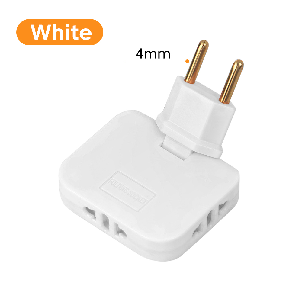 180 Grad drehbare Buchse 3-in-1 EU-Stecker Konverter Reise EU-Verlängerung stecker Multi-Stecker schlanke kabellose Steckdose Adapter buchsen: Grün
