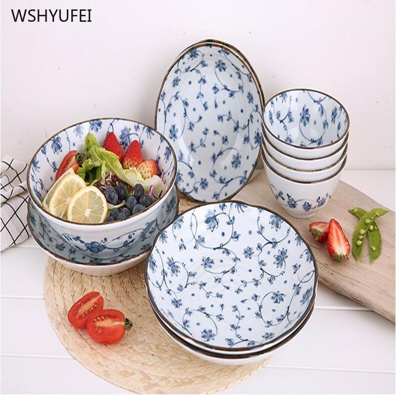 8 Inch Keramische Stijl Inkt Salade Fruitschaal Steak Westerse Voedsel Lade Sushi Moer Plaat Noedels Pizza Kom Keuken Benodigdheden