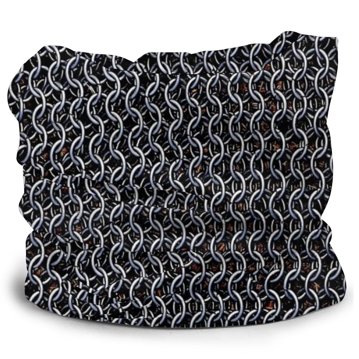 Sunscreen Scarf Face Cover Knight (Chainmail armor) Magic Ring Neck Scarf Headband Multifunctional Bandana Face Cover Scarves