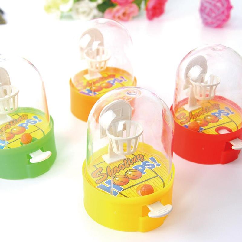 Mini Finger Shooting Machine Unloading Ball Vent Puzzle Children's Interactive Party Game Basketball Floor Random Color