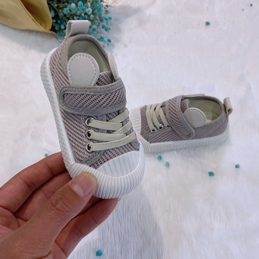 Kids Shoes Boys Sneakers Spring Autumn Children Breathable Mesh Casual Shoes Baby Girls Toddler Soft Running Sports Flats Shoes: Grey / 24