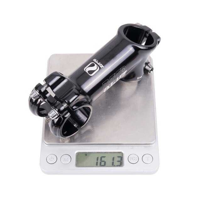 MTB 70 90 110mm 35 grados de alta resistencia ligero 31,8mm vástago pulido para XC AM Mountain Road Bike piezas de bicicleta brillante: Black 90mm